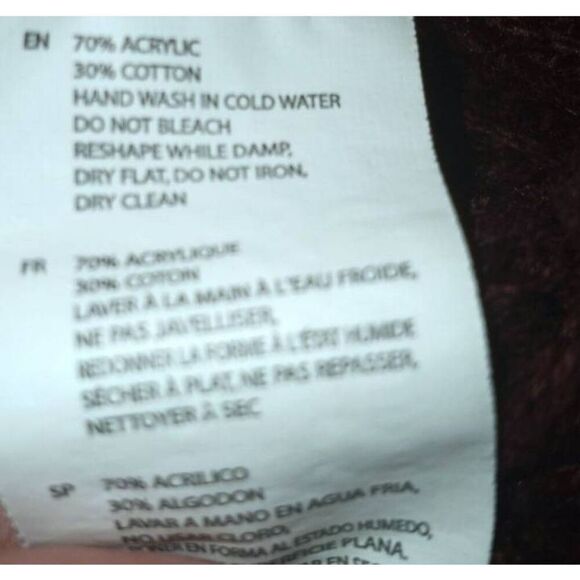 RD STYLE BURGUNDY CARDIGAN SZ.S EUC. - Picture 5 of 5